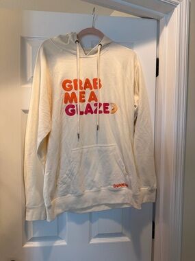 Dunkin 'Grab Me a Glaze' Cream Hoodie